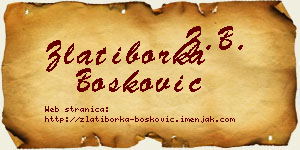 Zlatiborka Bošković vizit kartica